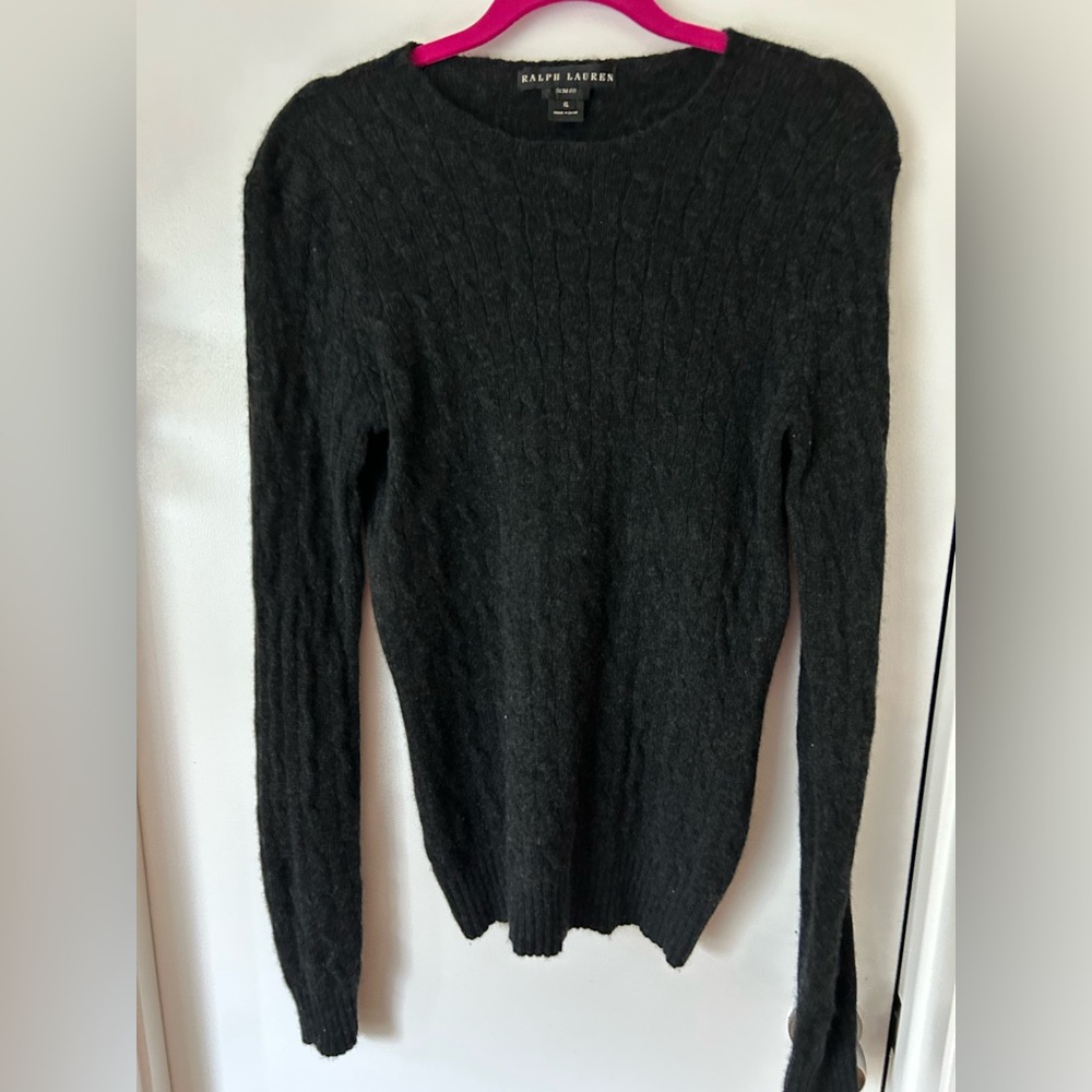 Ralph Lauren Women's Black Cashmere Sweater